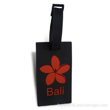 3D Luggage Tag with Thickness of 4 to 4.5mm, Made of Soft PVC Material